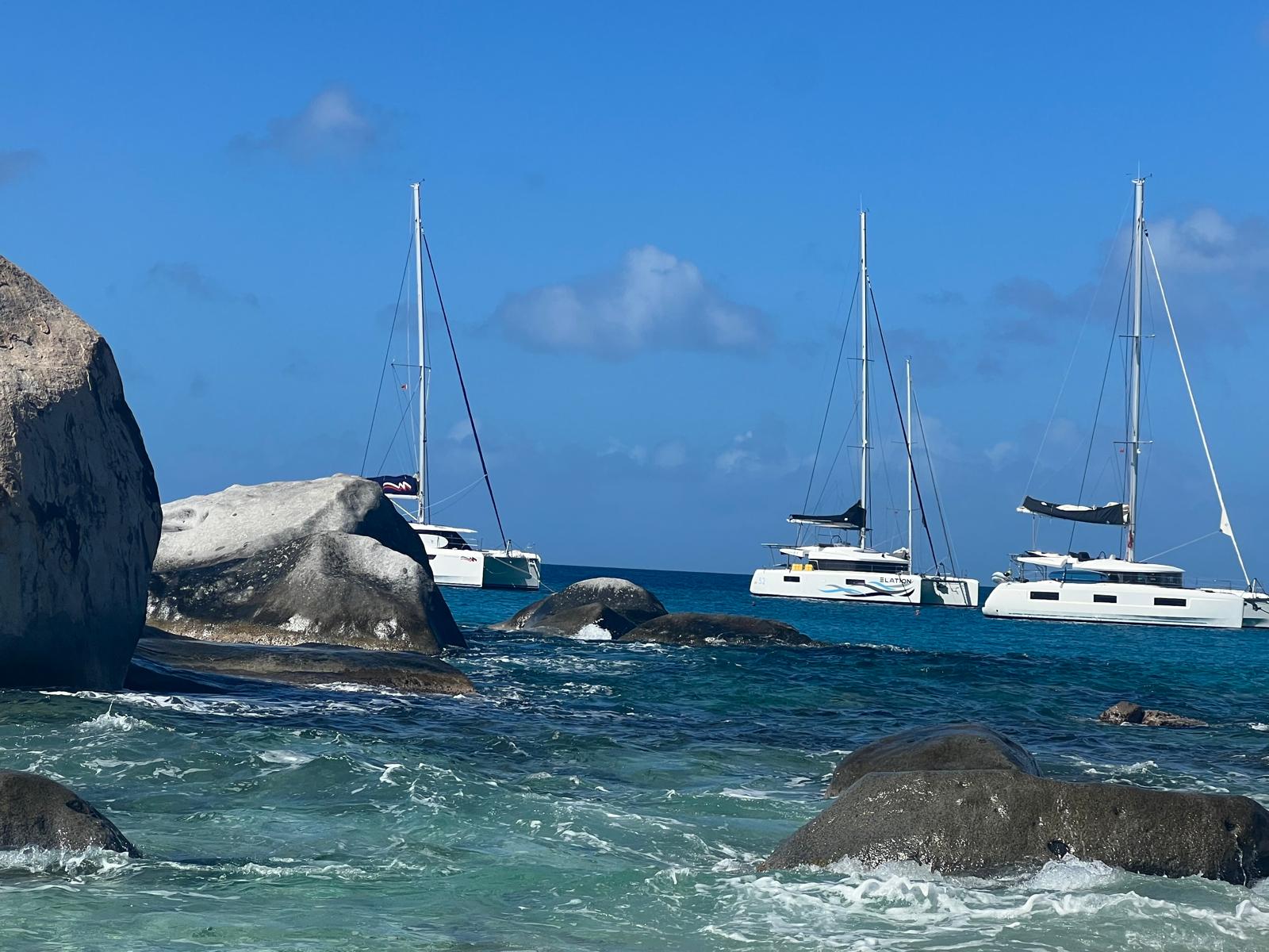 S/V Elation moored at The Baths Virgin Gorda